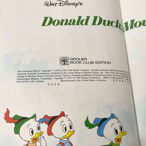 Vintage 1978 Walt Disney Presents Donald Duck Mountain Climber Book - Picture 10 of 16